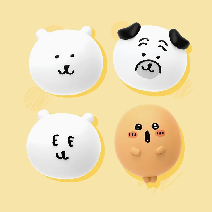 預訂｜韓國限定 白熊 & 可樂餅 & 八哥 麻糬捏捏公仔 Malang Squishy