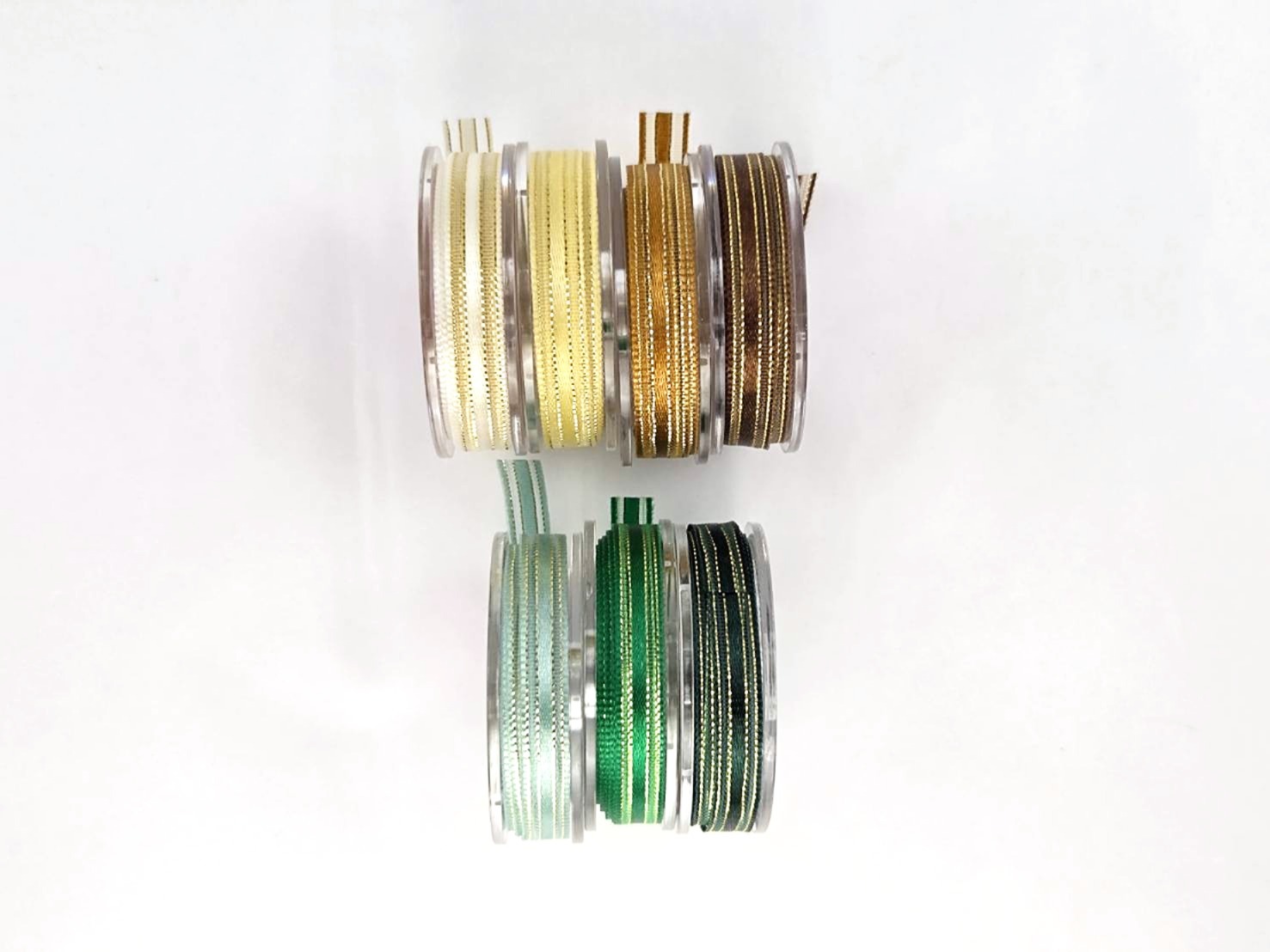 金邊細橫條緞帶/8mm