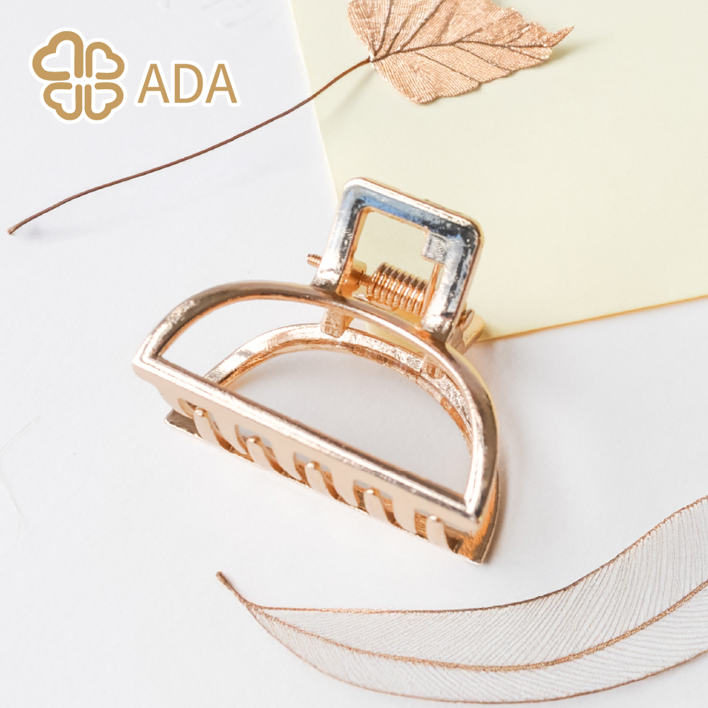 ADA 縷空半圆形金屬抓夾4cm