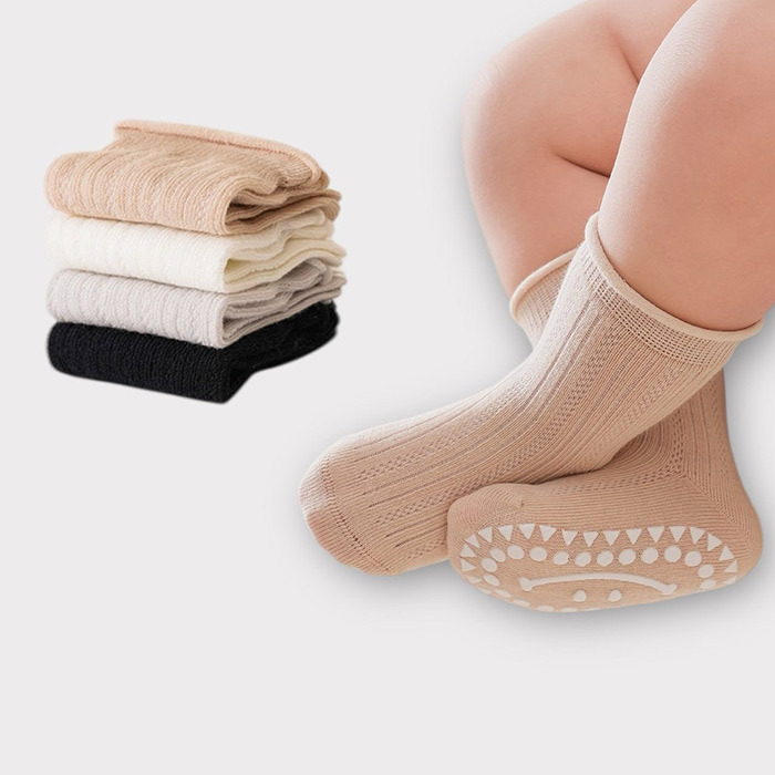 正韓夏DUDIE 素色止滑襪組