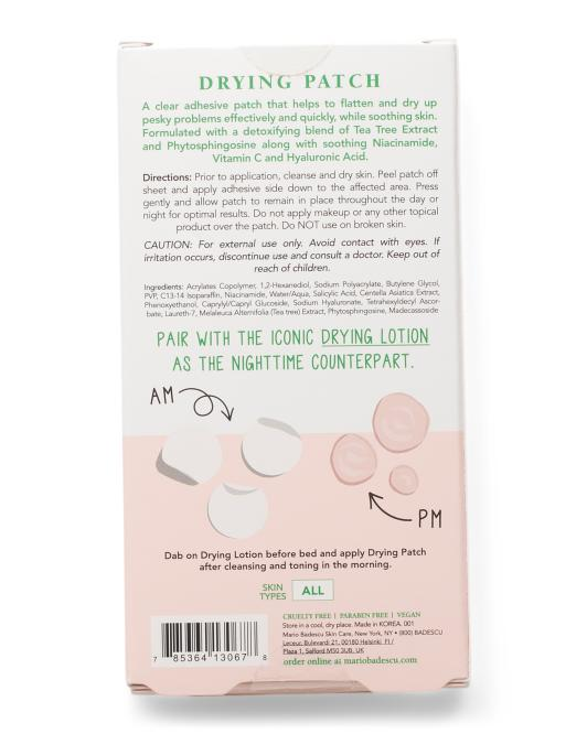 【預購】 MARIO BADESCU H032550  痘痘隱形乾燥貼（36片裝）