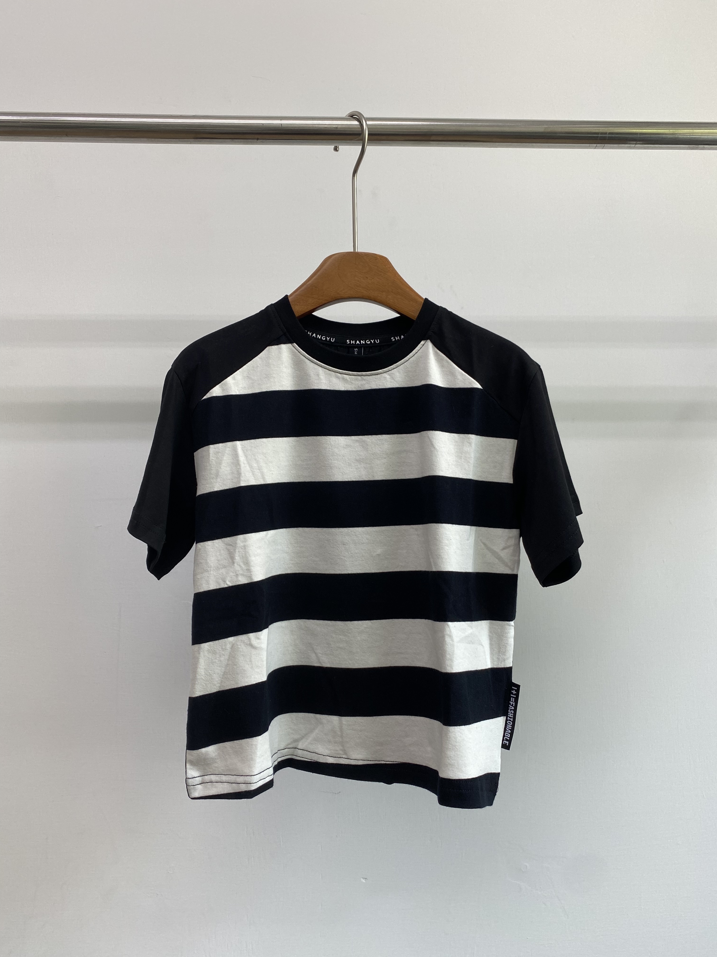 A04603設計師品牌條紋上衣