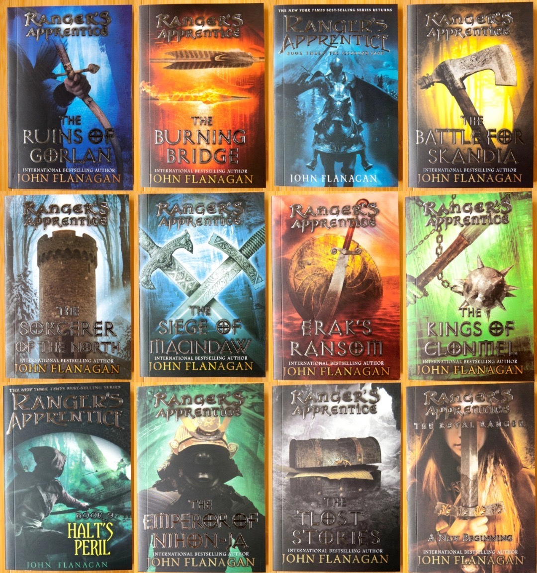 John Flanagan Ranger's Apprentice 12 Books Collection Set
