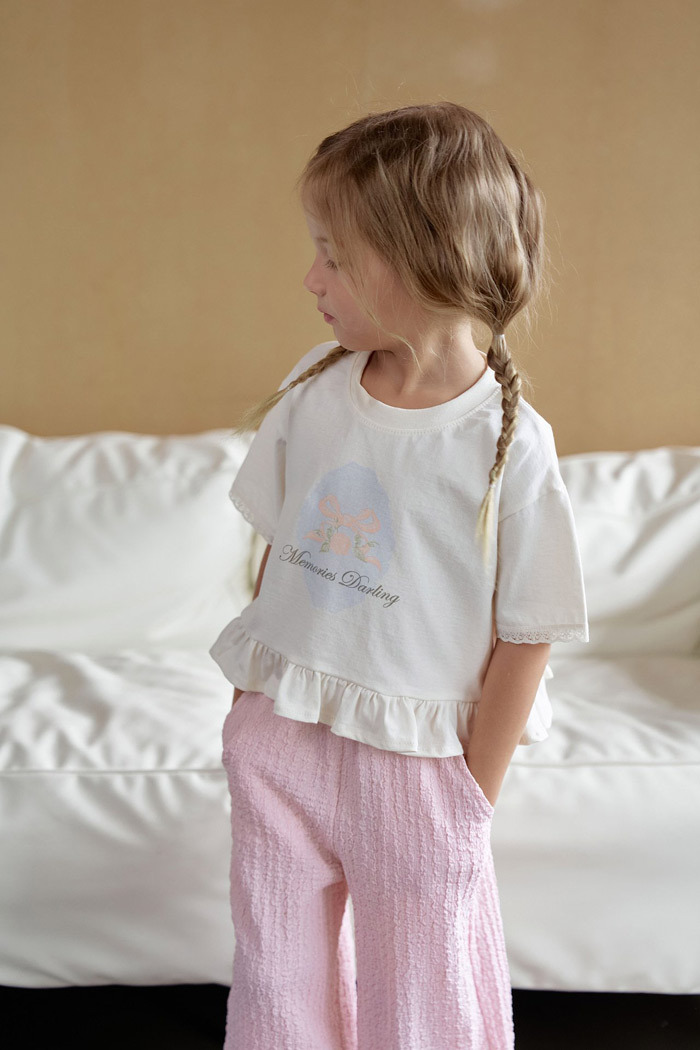 正韓夏momoann 蕾絲蝴蝶結上衣