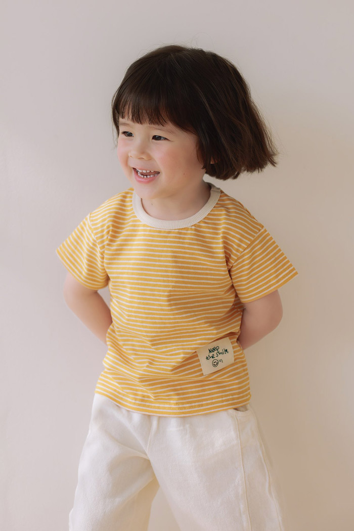 正韓夏JAZZ 橫條小標上衣