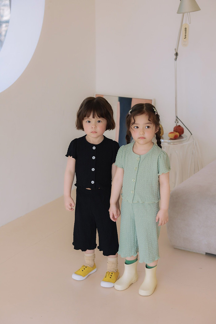 正韓夏JAZZ 三色日常鈕扣套裝