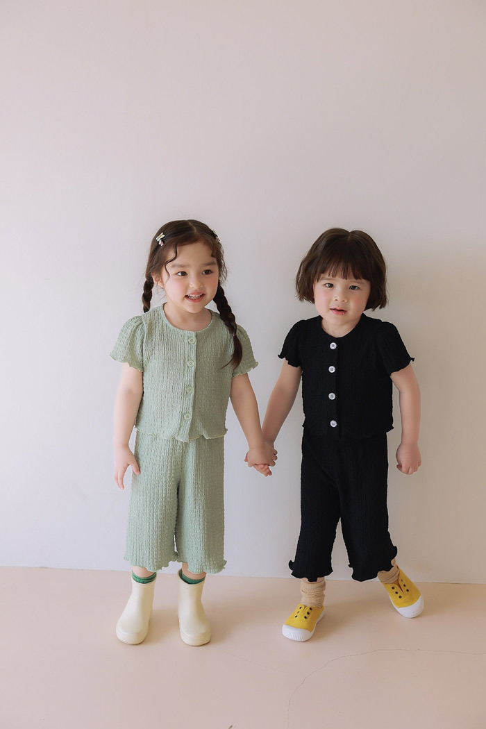 正韓夏JAZZ 三色日常鈕扣套裝