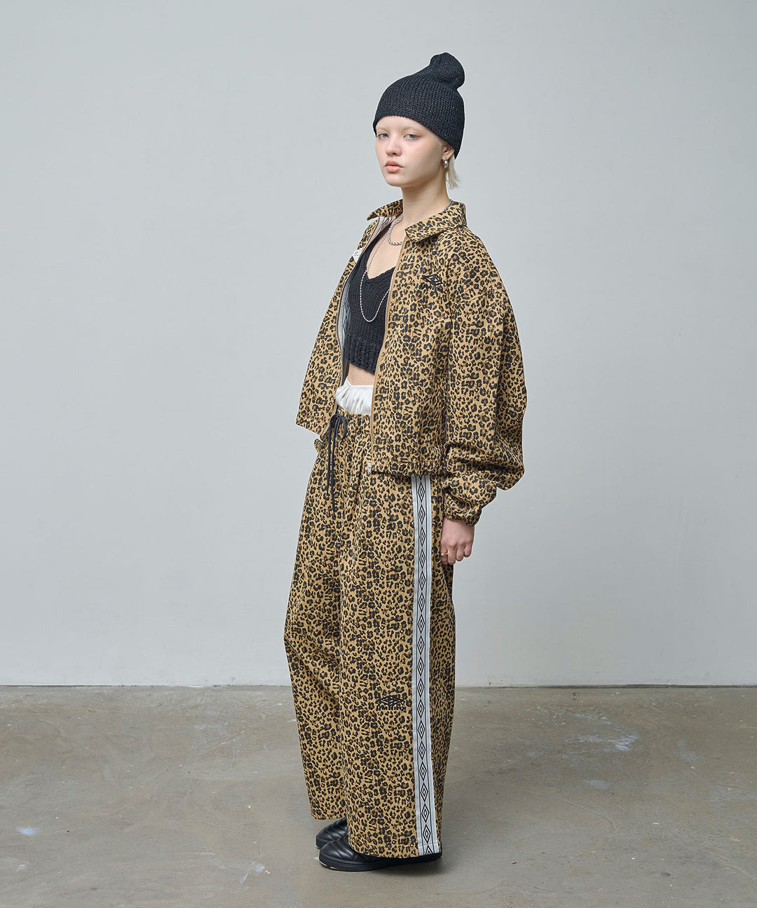 UMBRO / Leopard Jacket and wide pants