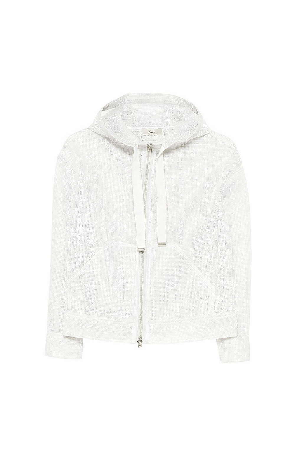 HERNO 透視網眼科技外套(白)