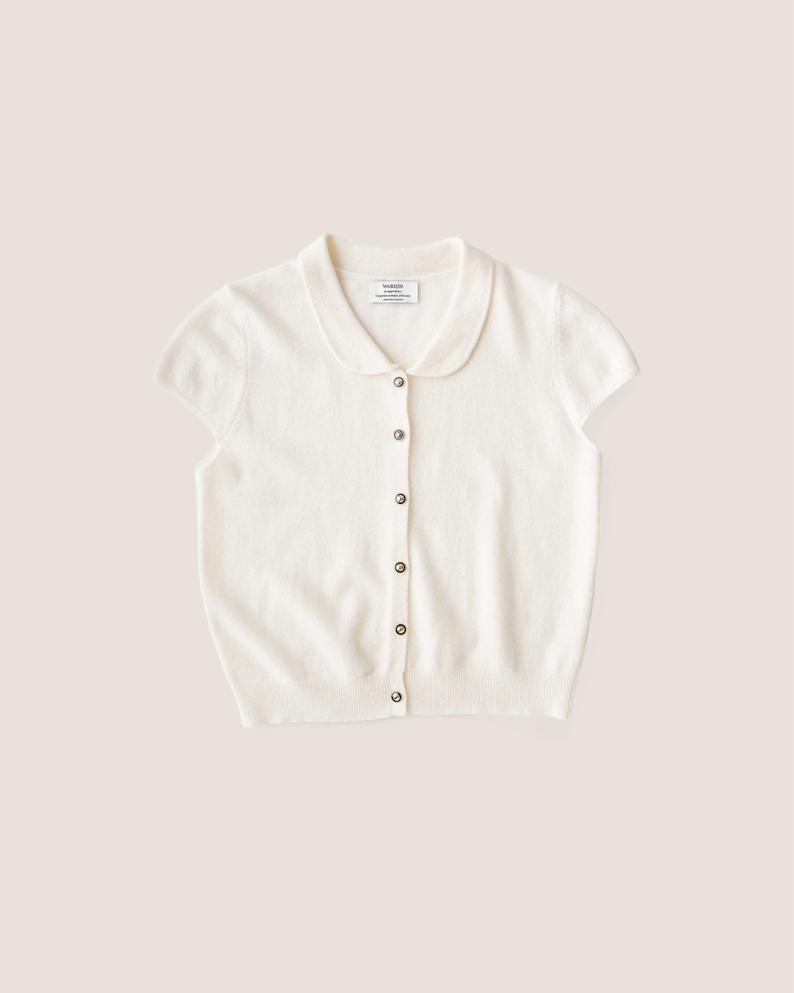 Camille Collared Knit - Cream