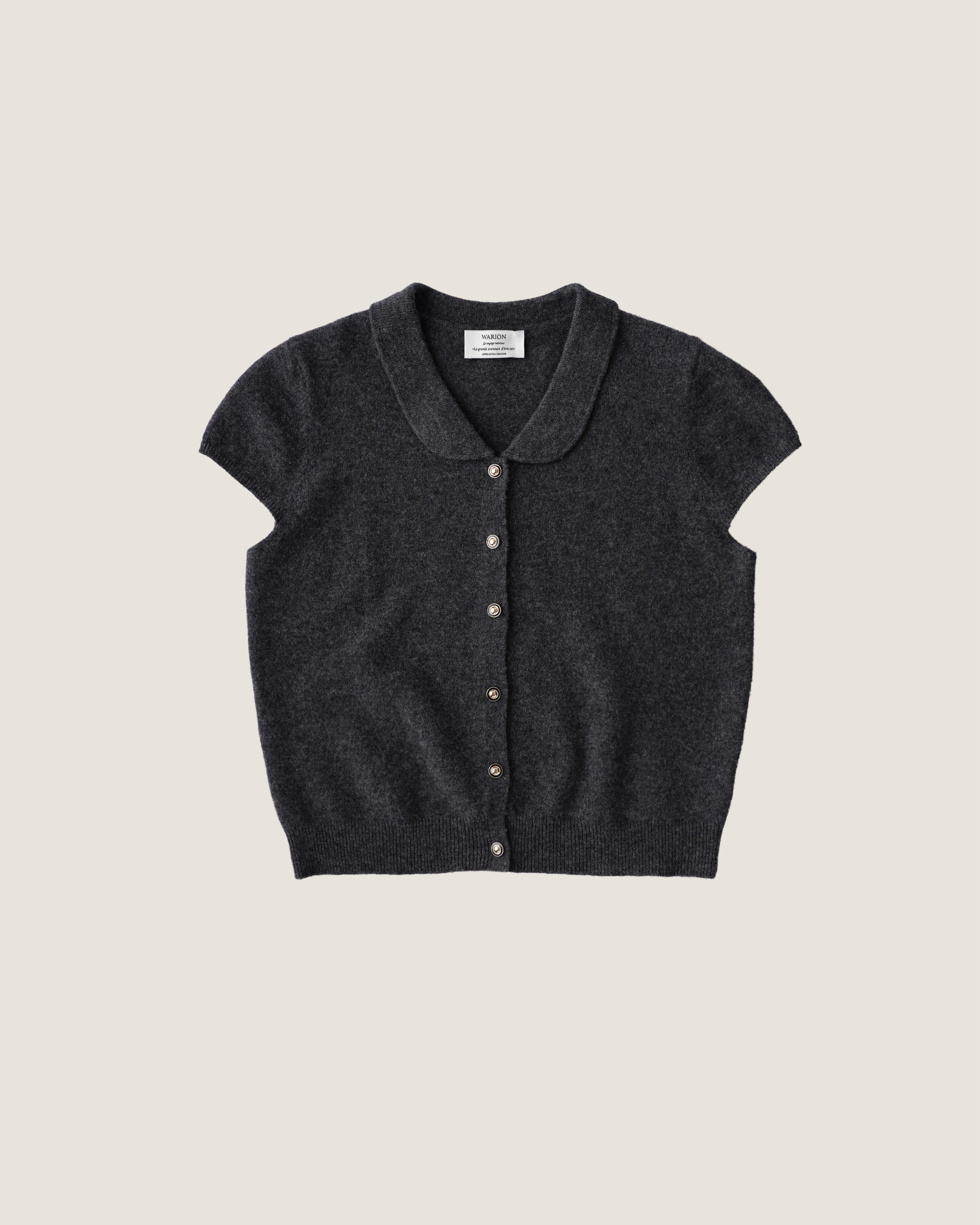 Camille Collared Knit - Grey