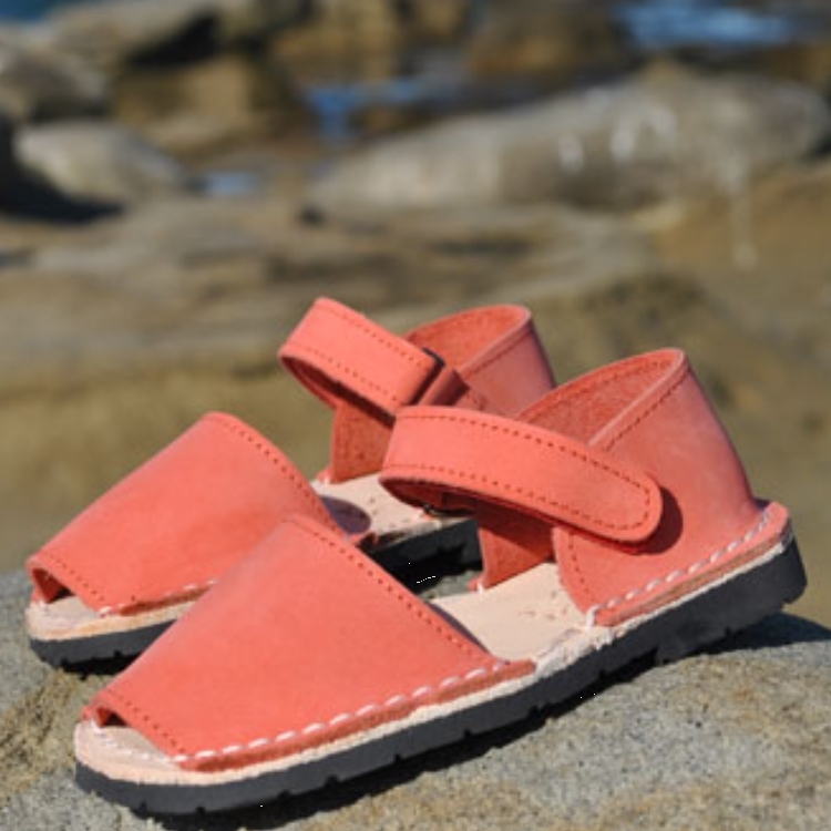 (預購)Pons Avarcas 手工皮革涼鞋 Frailera Style - Coral