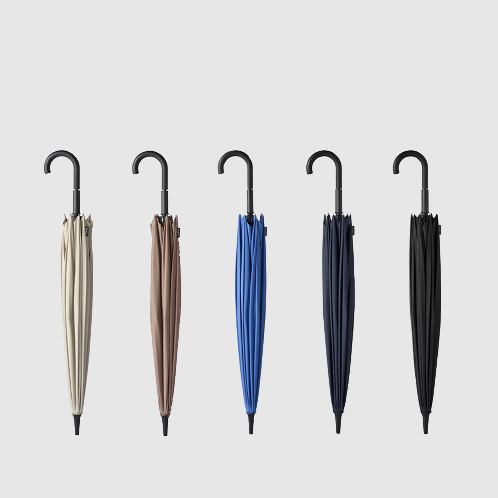 Shupatto - 【S511】65CM 免傘帶收合長雨傘/雨遮 (多色)