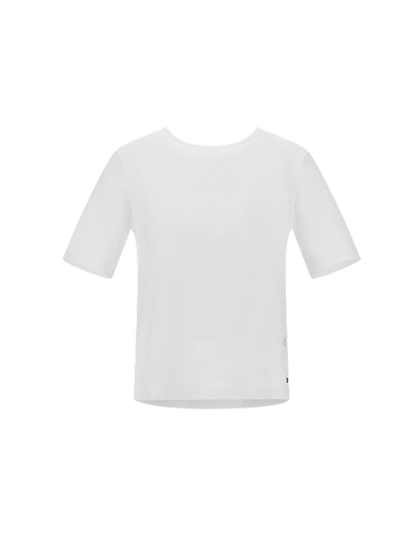 HERNO 側排釦T恤(白)