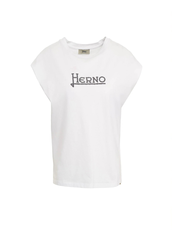 HERNO 鑲鑽LOGOT恤(白)