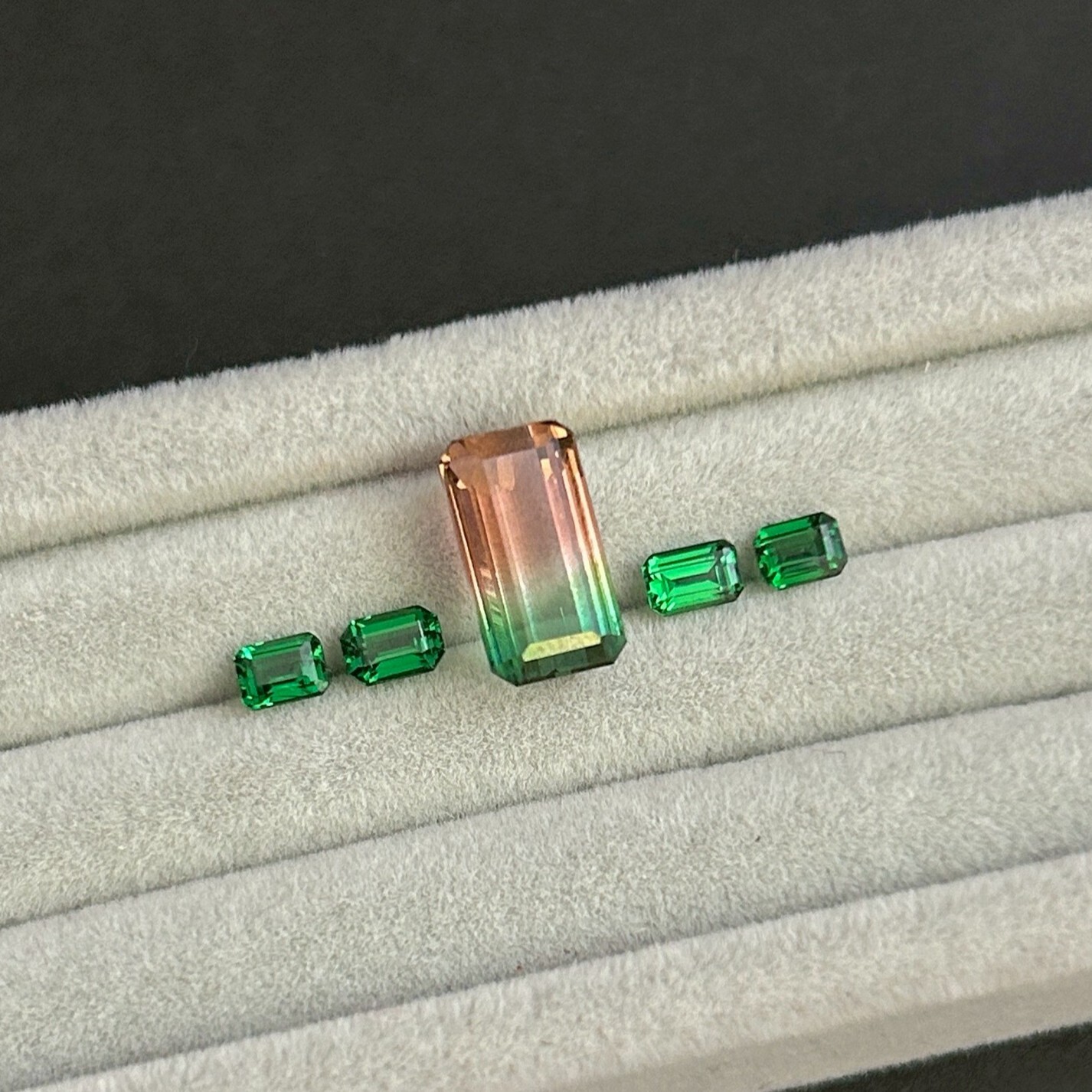 【訂製】西瓜碧璽18K金戒指