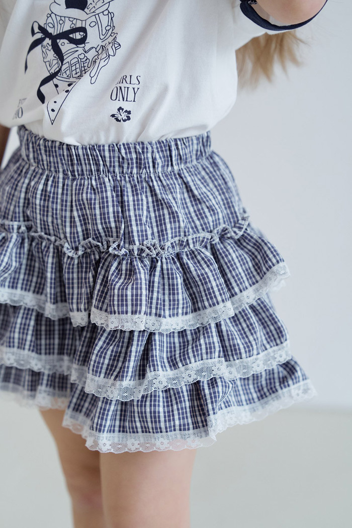 正韓夏momoann 兩色夢幻蕾絲蛋糕裙褲