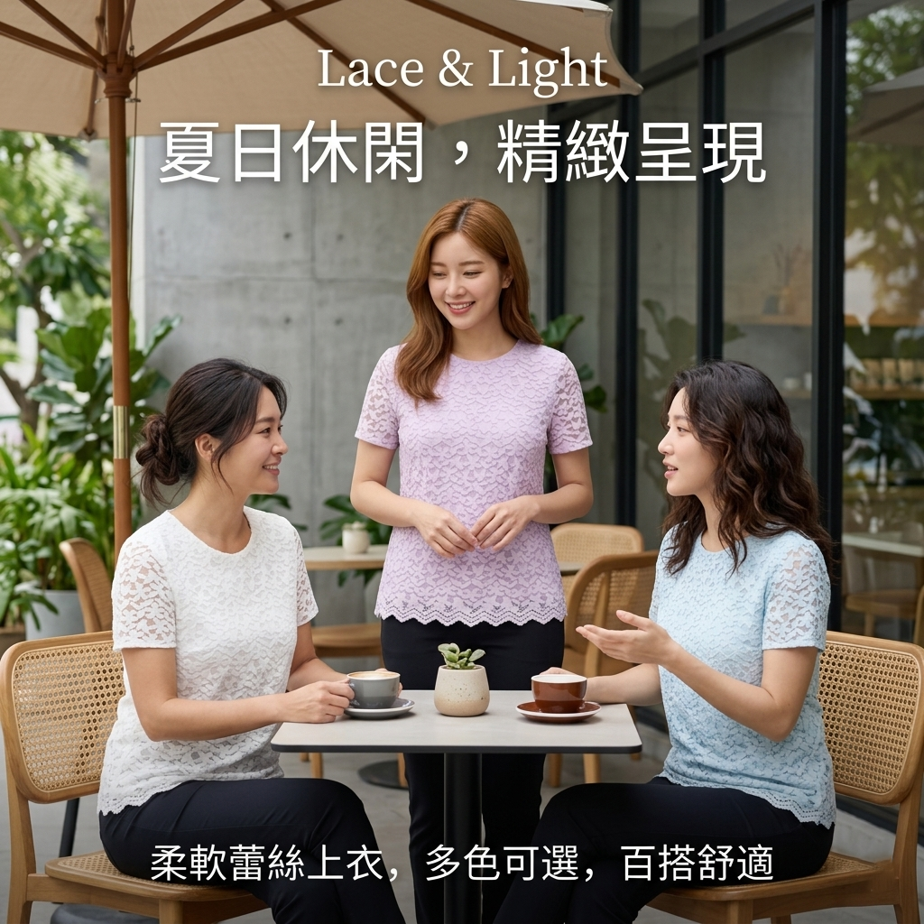 【預購】H032553 Teddi Rose 女款蕾絲上衣