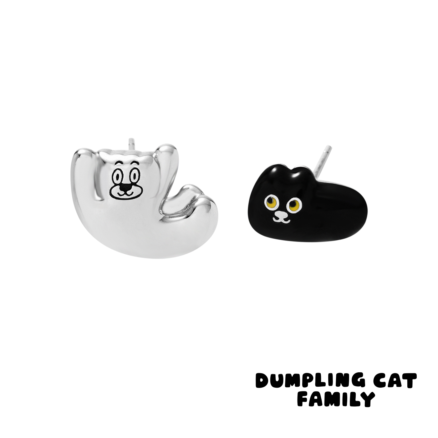 餃貓,黑貓,屋森,耳環,平價飾品