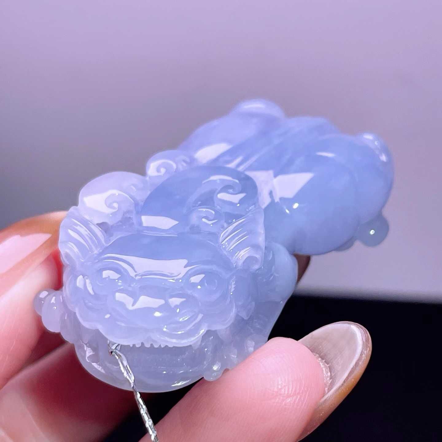 翡翠貔貅吊墜,天然翡翠A玉, 緬甸玉, Jade, Jadeite