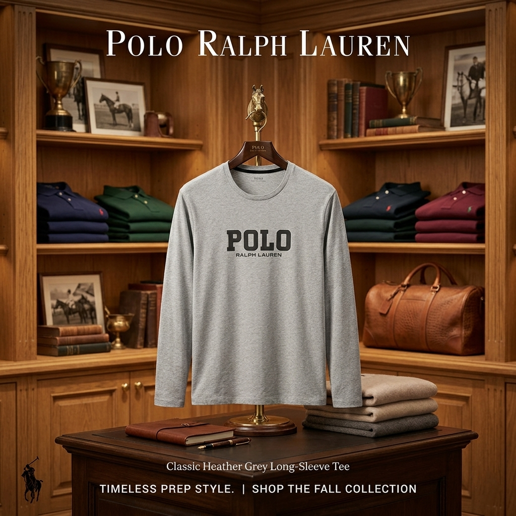 【預購】H032556 Polo Ralph Lauren 男款長袖圓領 T 恤