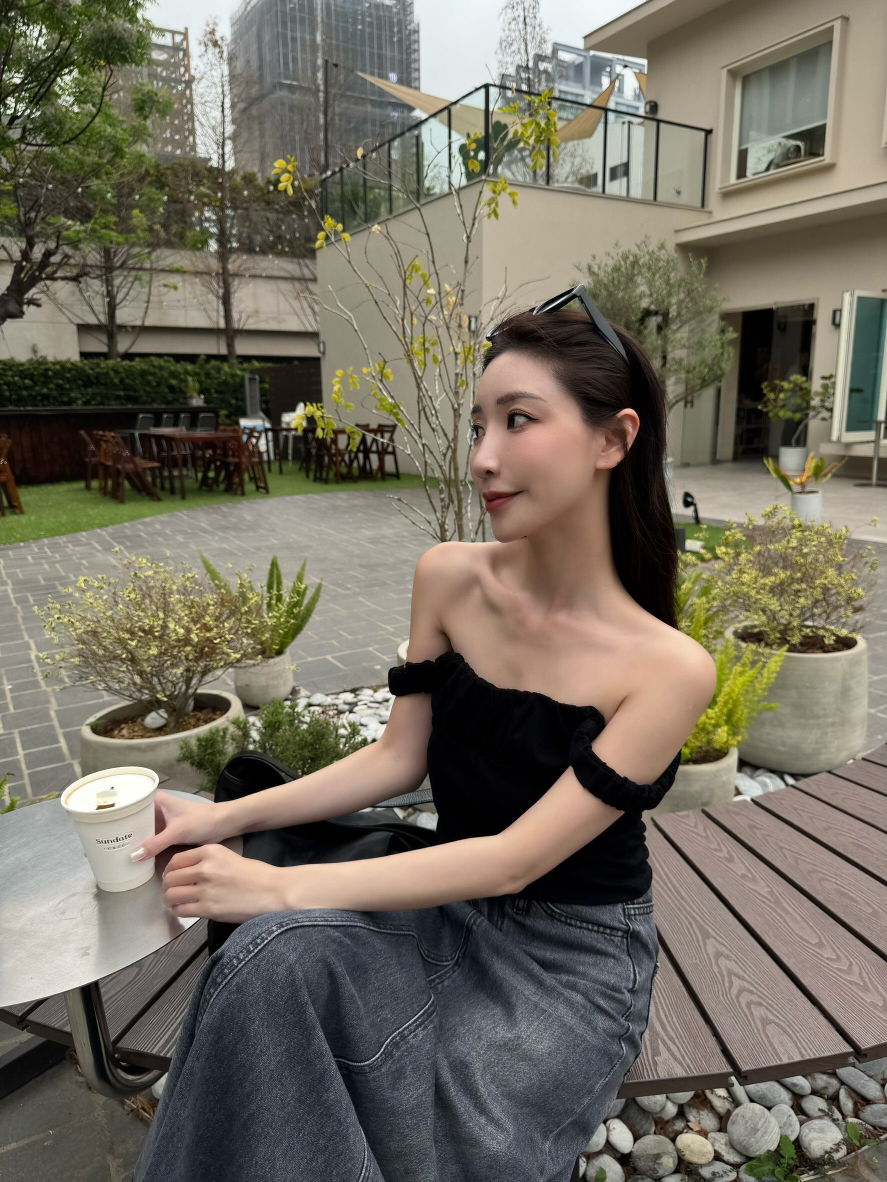 #AM64 兩穿抓皺背心(黑/白/灰)