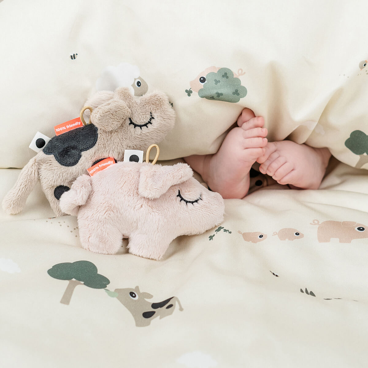 安撫搖鈴【粉色小豬Pigee】-丹麥Done by deer