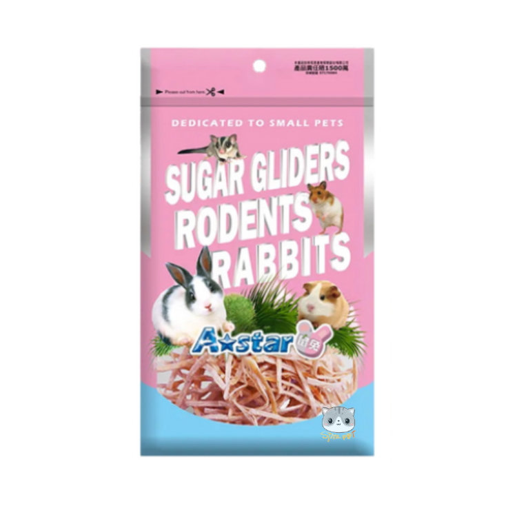 A Star 小動物無鹽無調味三文魚味鱈魚絲 40g