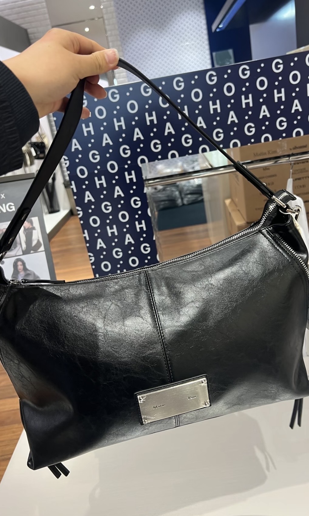 【2 Size入】Martin Kim Side Zipper Shoulder Bag