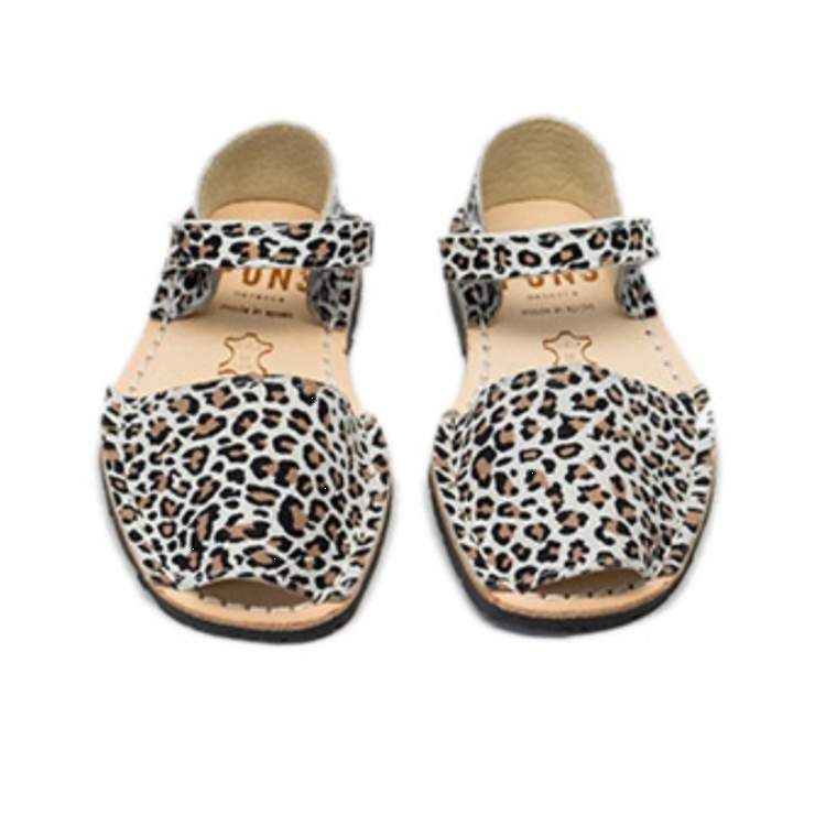 (預購)Pons Avarcas 手工皮革動物紋涼鞋 Frailera Style Animal Prints - Leopard