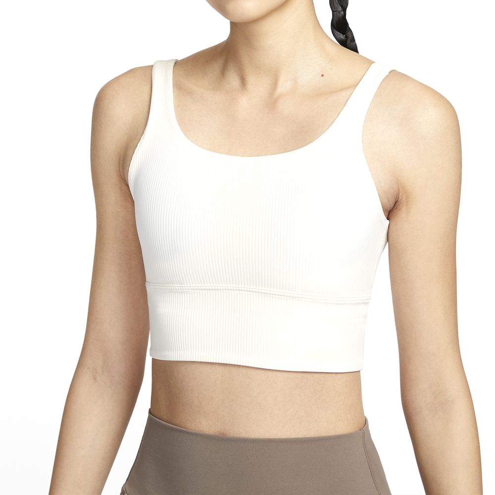 NIKE 運動內衣 INF WIDE RIB BRA 米白 運動 瑜珈內衣 女 HF1543-133