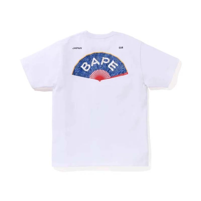 BAPE Japanese Fan Tee 扇子 短袖 白色 BAPE-590CM [台灣現貨]