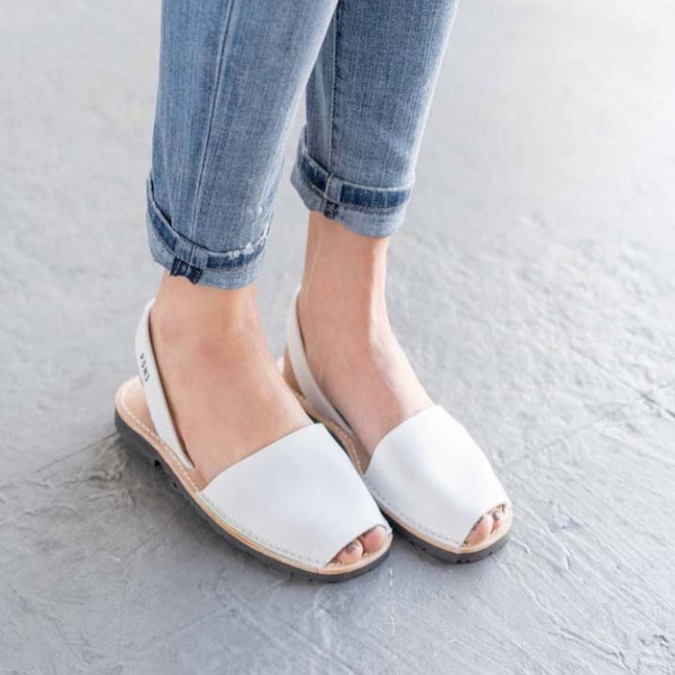 (預購)Pons Avarcas 經典皮革涼鞋(大人款) Classic Style - White