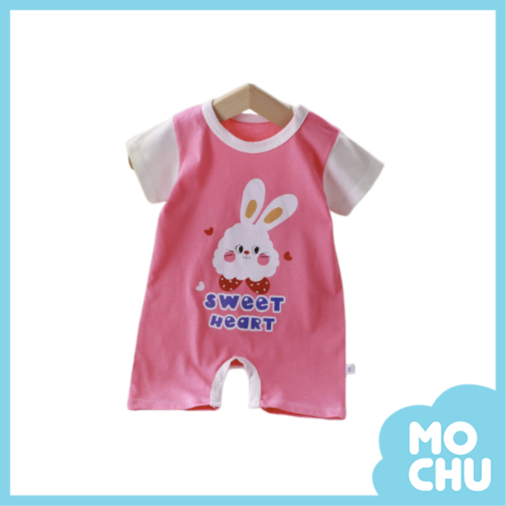 甜心小兔短袖連身衣