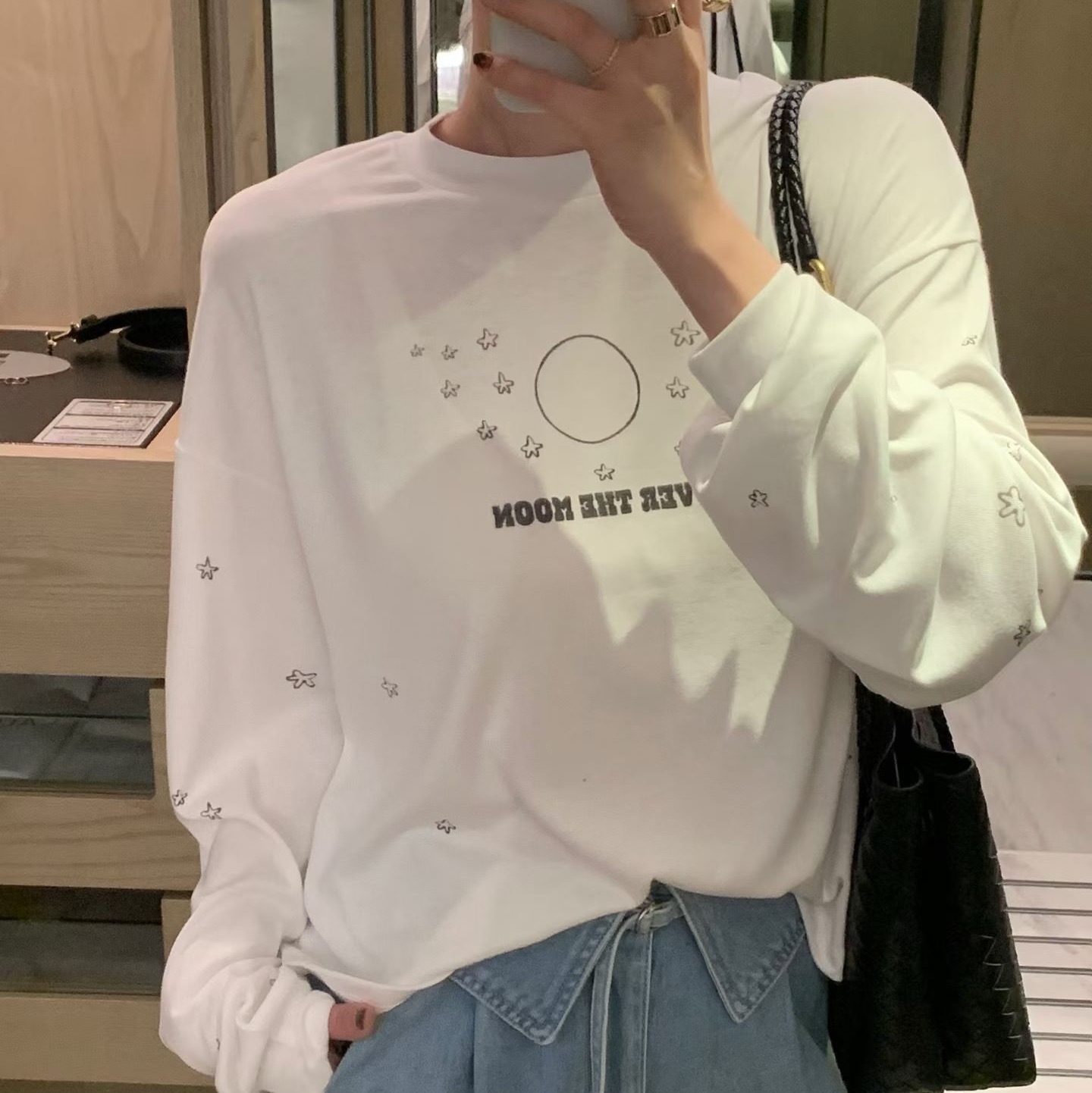 🇰🇷宇宙月亮星星💫🪐薄長袖