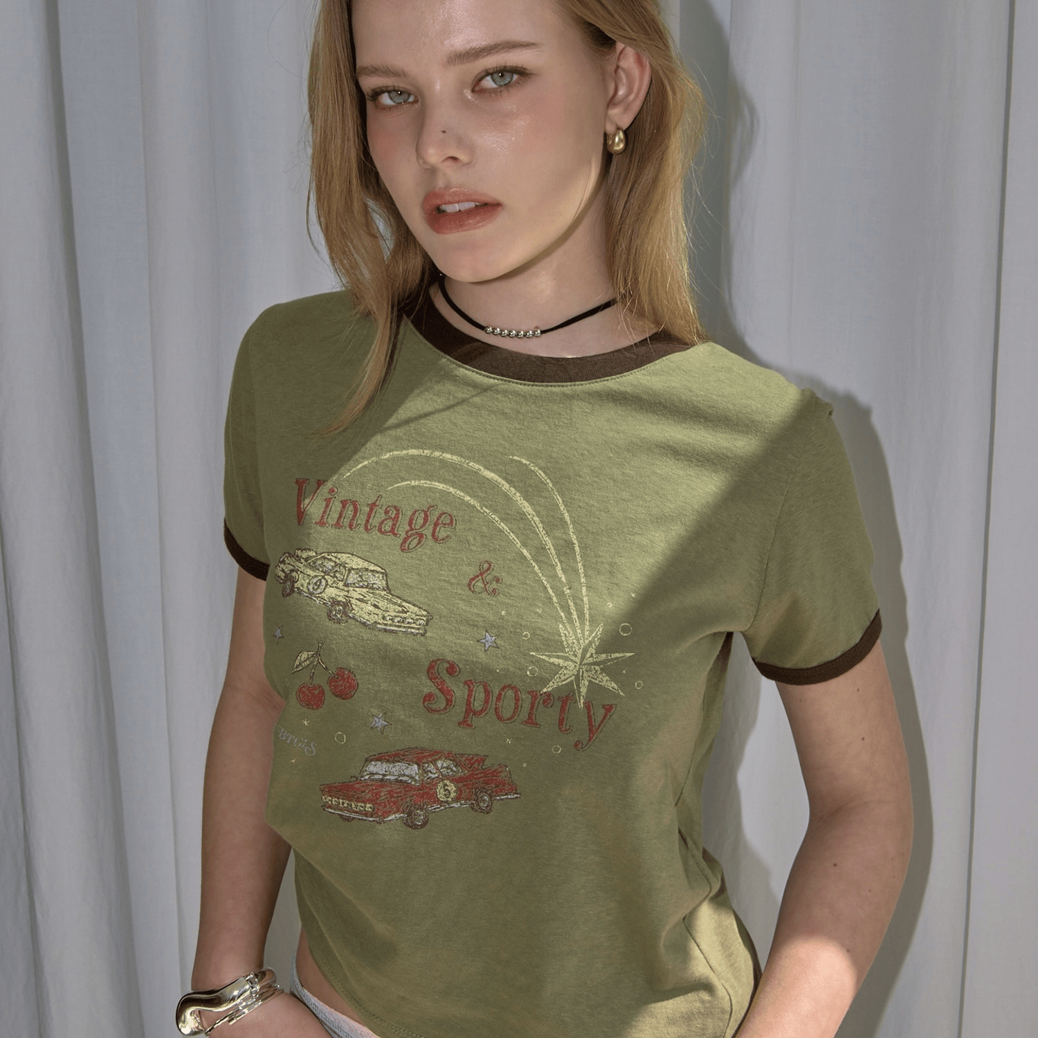 [🍒連線TOP 5熱賣🍒]BITTER CELLS｜Vintage Car Ringer Tee [3 colors]