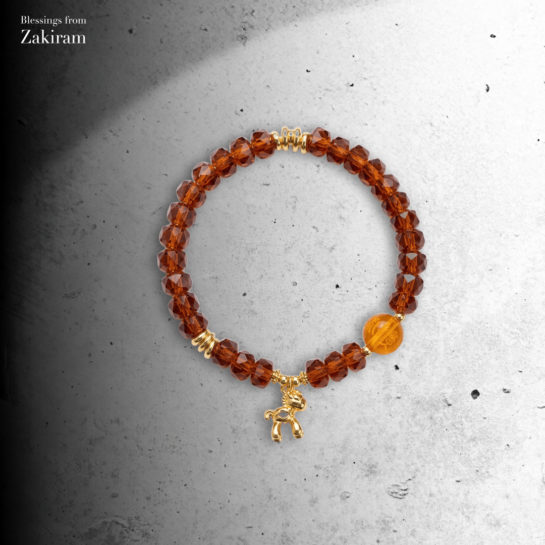 扎基拉姆 可愛小馬 超級招財 鑽切款手串