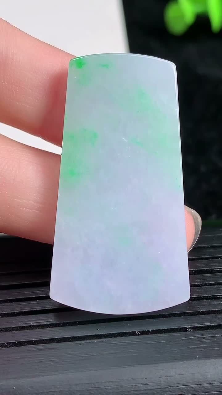 翡翠春彩紫羅蘭無事牌,天然翡翠A玉, 緬甸玉, Jade, Jadeite