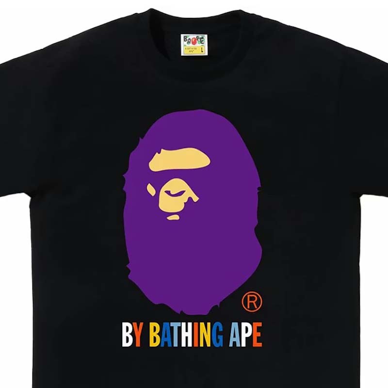 BAPE Colors By Bathing Ape Tee 猿人頭 短袖 黑色 BAPE-596CM [台灣現貨]