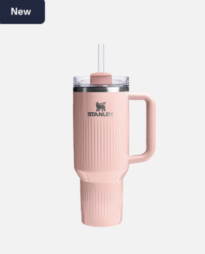 STANLEY Quencher H2.0 FlowState™ 真空不鏽鋼吸管杯 — 1.18L (40oz) 瓦楞波紋款 (Fluted)【3款色號】