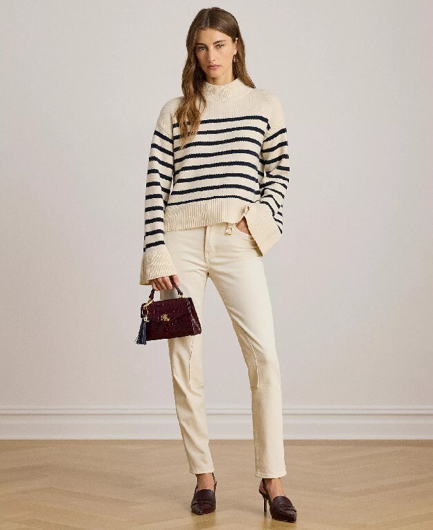 【預購】 Polo Ralph Lauren H032513 經典條紋高領針織衫