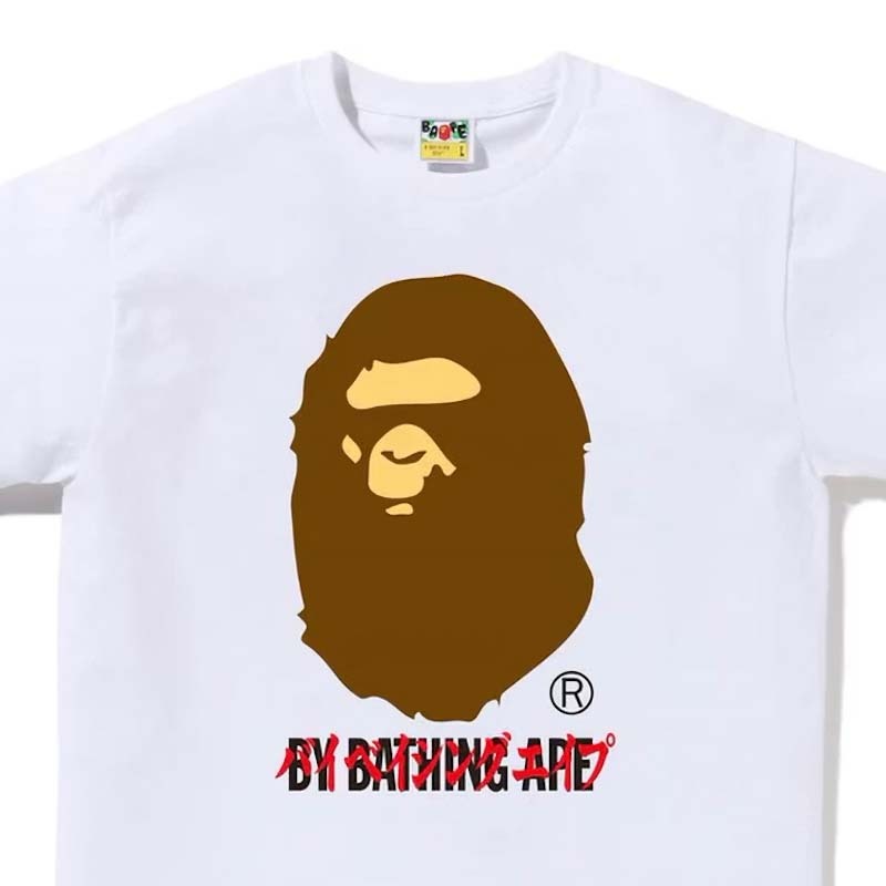BAPE Katakana Tee 片假名 日文 猿人頭 短袖 白色 BAPE-597CM [台灣現貨]