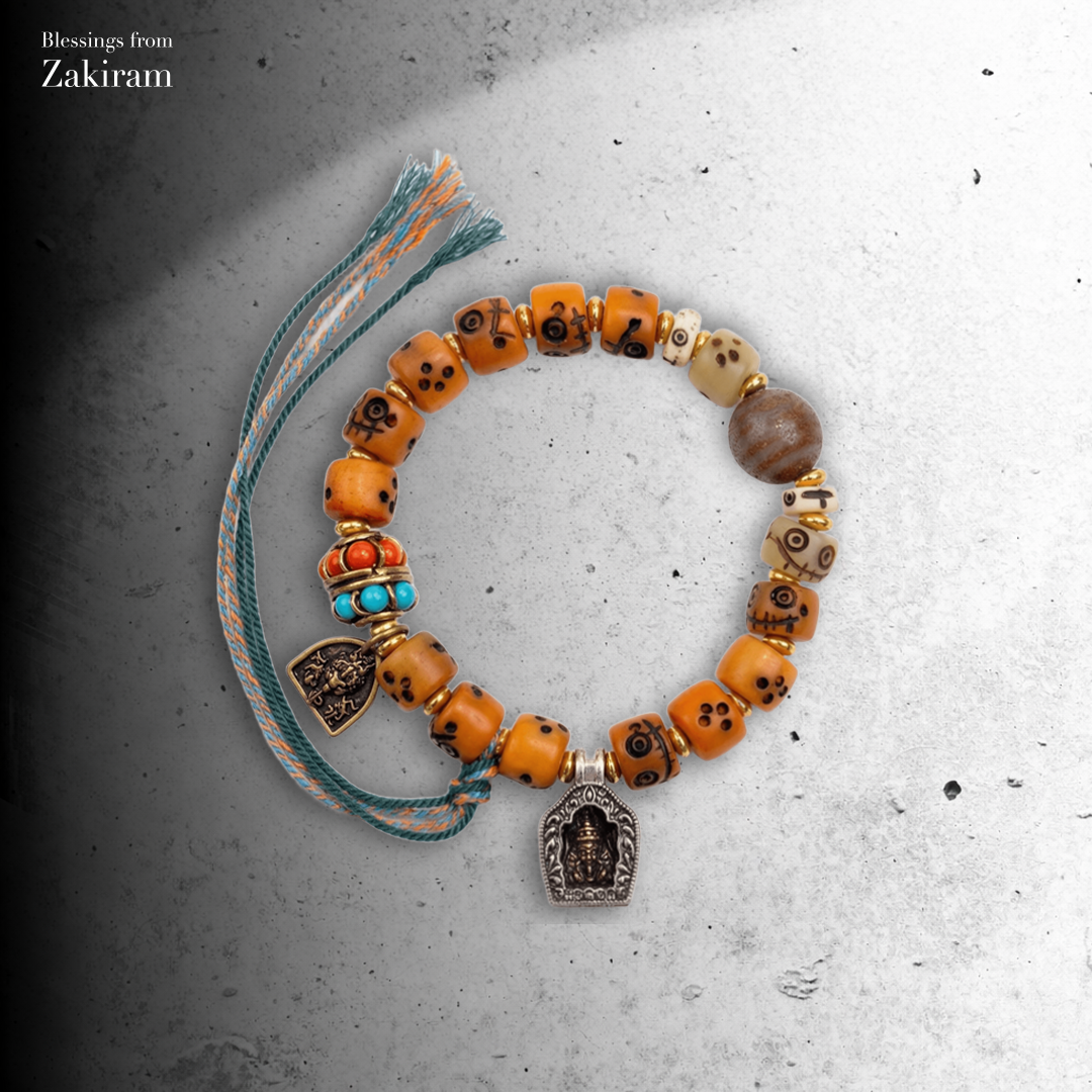 扎基拉姆 牛骨 阿呆 手串