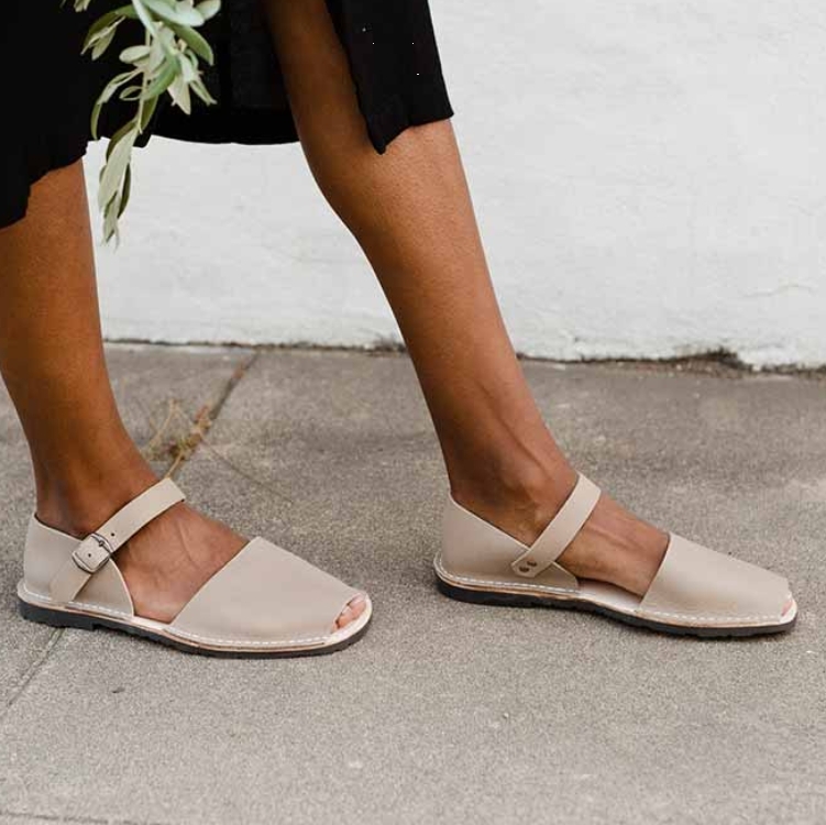 (預購)Pons Avarcas 手工皮革涼鞋(大人款) Frailera - Taupe