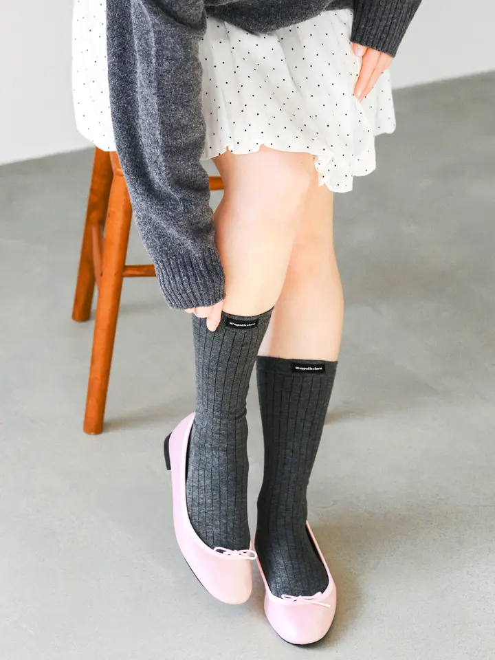 [連線優惠] 靴下屋 品牌標中筒襪