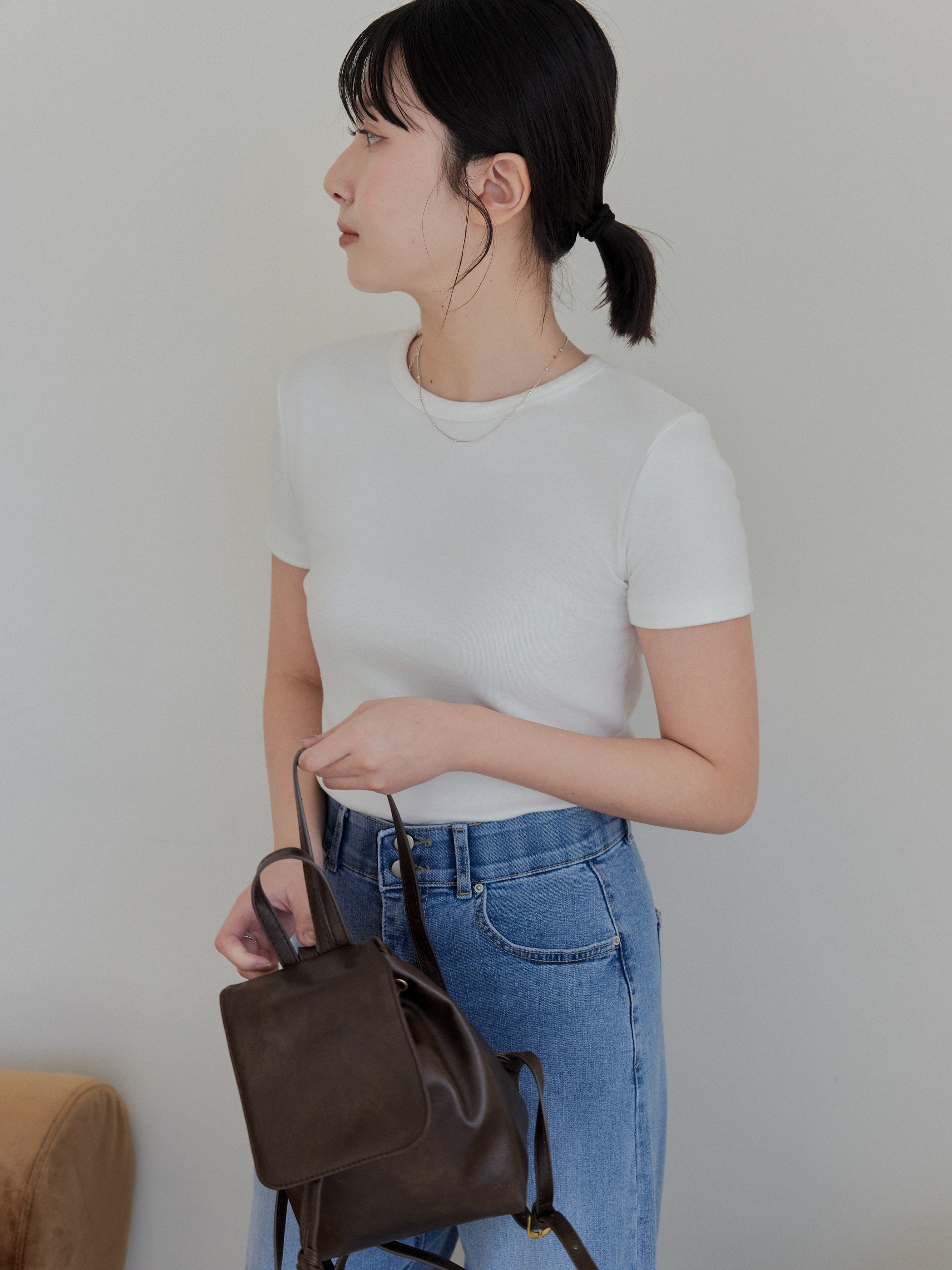 日常百搭修身短TEE