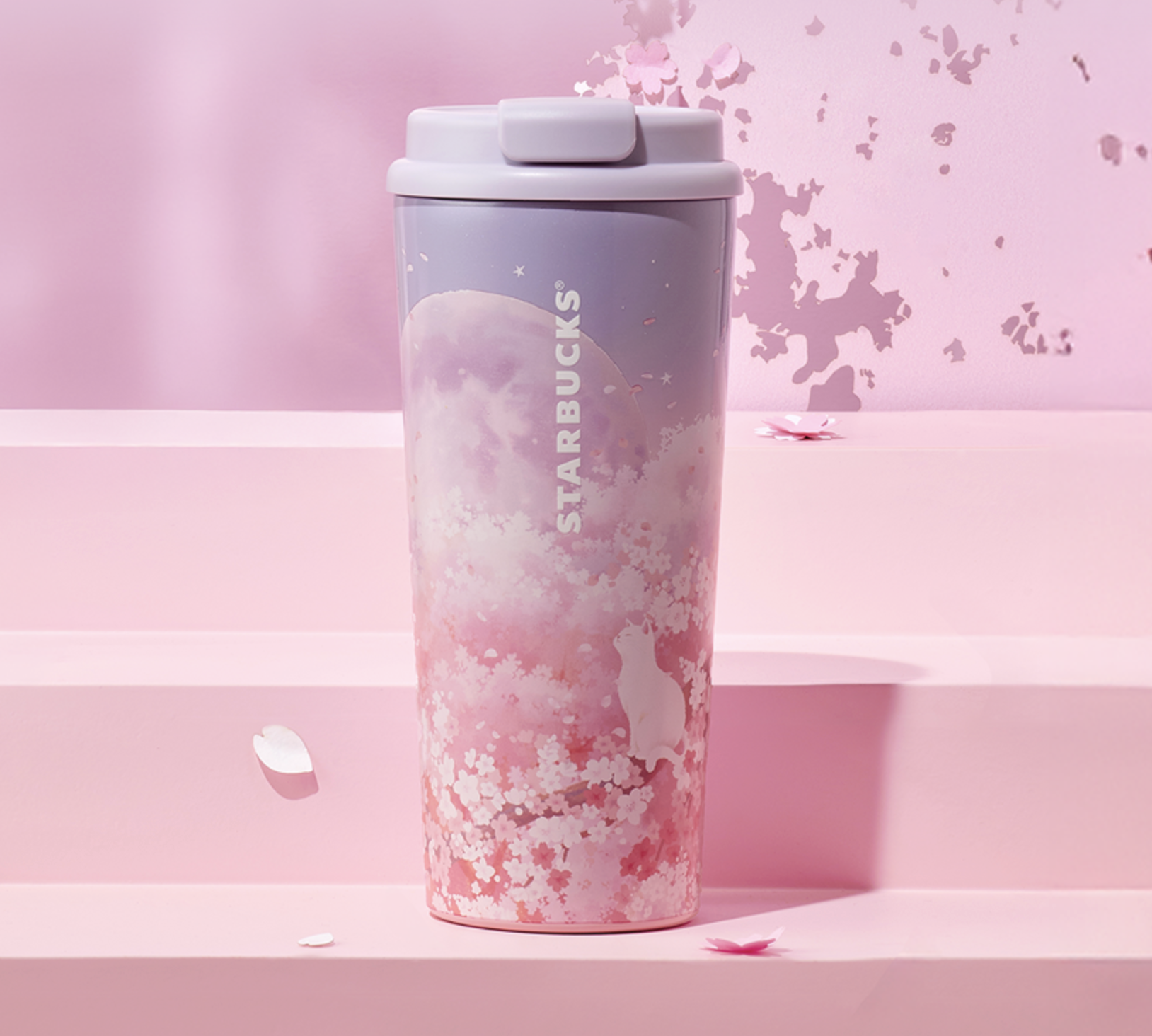 STARBUCKS SS Blooming Momo Tobi 真空不鏽鋼隨行杯 — 473ml (16oz)
