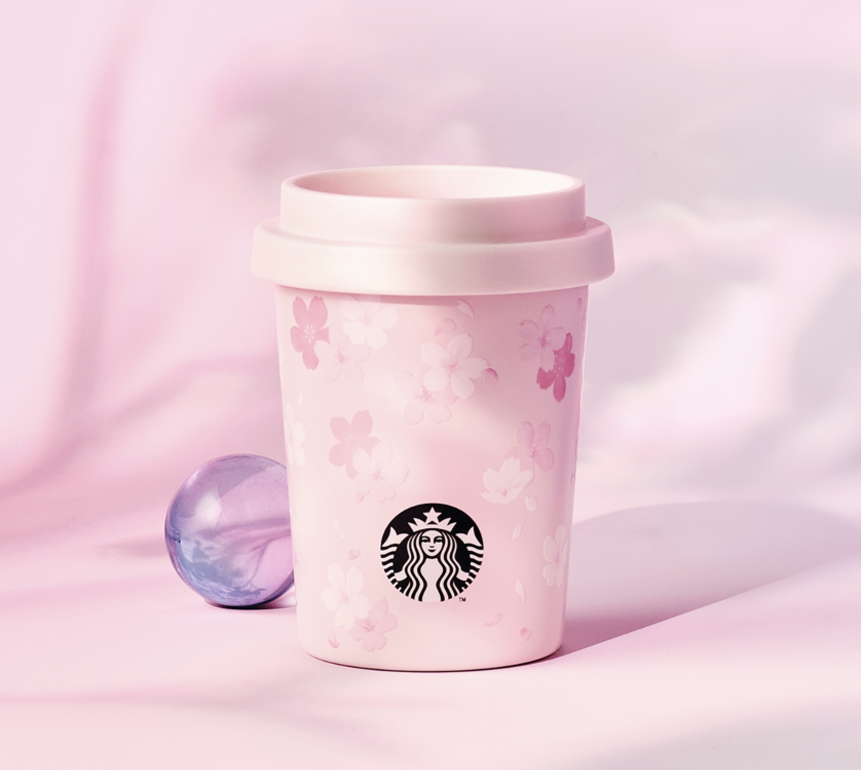 STARBUCKS SS Blooming Quinten Slide 真空不鏽鋼滑蓋隨行杯 — 237ml (8oz)