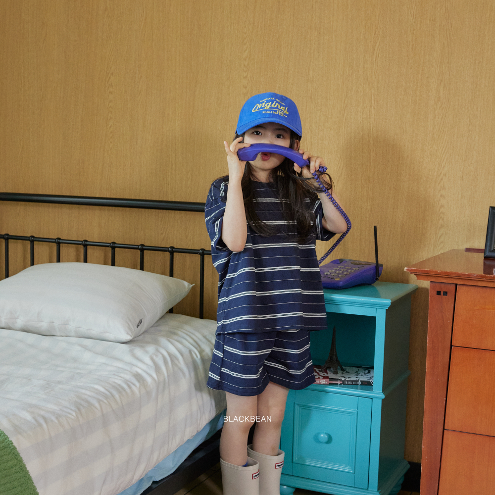 90-120 BLA 雙色橫紋套裝 2色