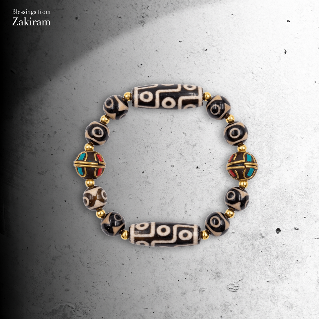 九眼＋三眼天珠 招財聚財守財 手串